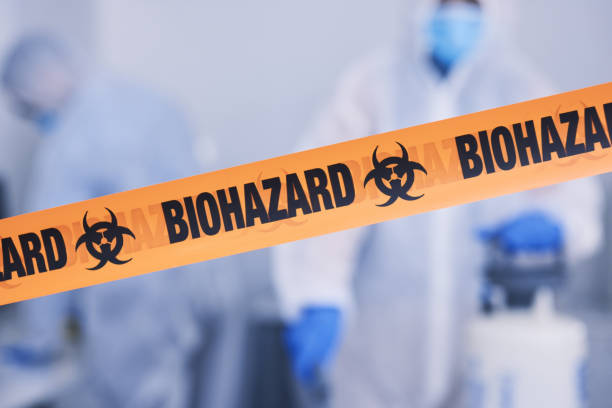 Professional Biohazard Cleanup technician working in Hume, CA